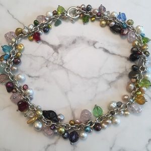 Boutique • Bright colored jeweled necklace